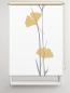 Preview: Rollo Ginkgo grey-gold, Motivrollo, Rollo mit Druck, Fotorollo, bedrucktes Rollo, Fensterrollo,verdunkelndes Rollo, Sonnenschutz Rollo
